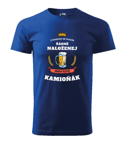 Pánské tričko Z hospody se vracím - Kamioňák