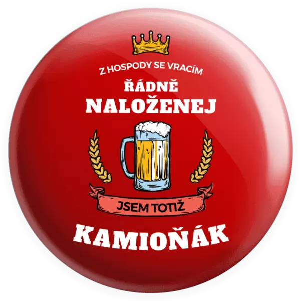 Placka Z hospody se vracím - Kamioňák