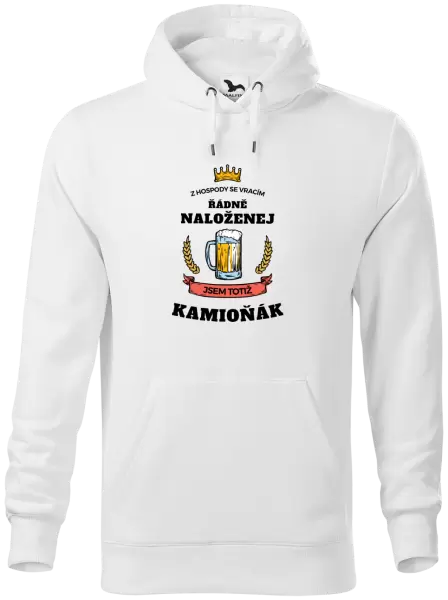 Pánská mikina Z hospody se vracím - Kamioňák