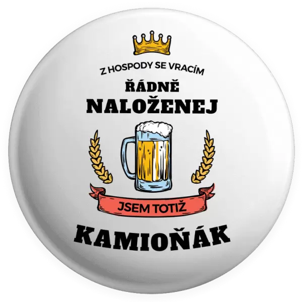 Placka Z hospody se vracím - Kamioňák