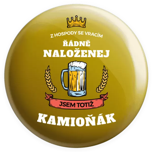 Placka Z hospody se vracím - Kamioňák