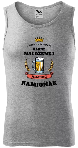 Pánské tílko Z hospody se vracím - Kamioňák