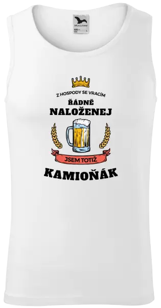 Pánské tílko Z hospody se vracím - Kamioňák