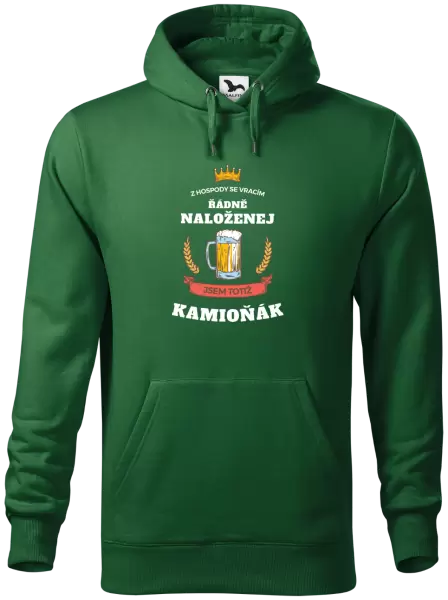 Pánská mikina Z hospody se vracím - Kamioňák