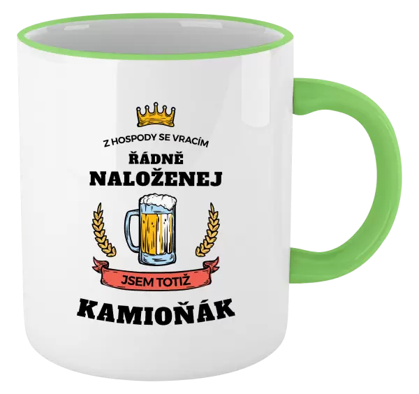 Hrnek Z hospody se vracím - Kamioňák