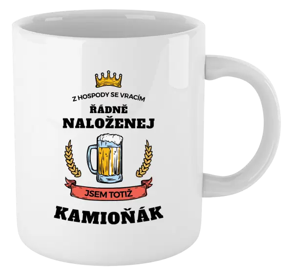 Hrnek Z hospody se vracím - Kamioňák