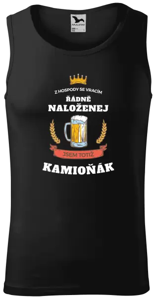 Pánské tílko Z hospody se vracím - Kamioňák