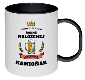 Plastový hrnek Z hospody se vracím - Kamioňák