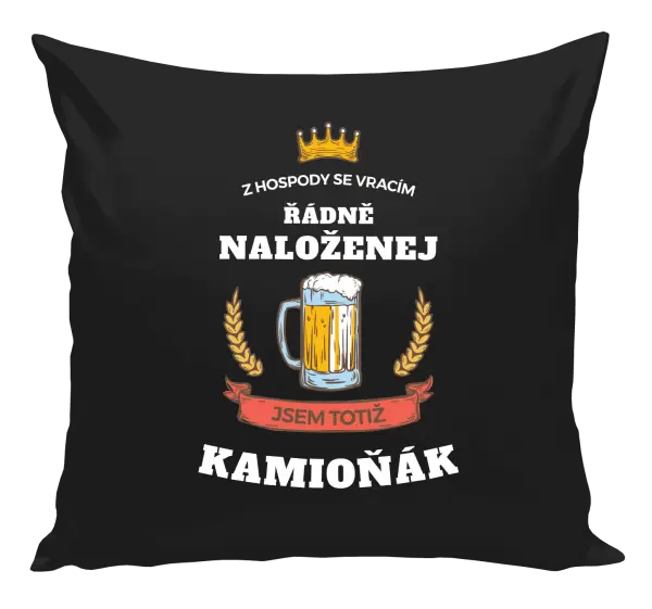 Polštář Z hospody se vracím - Kamioňák