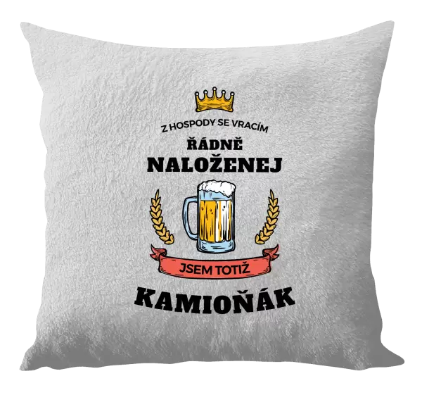 Polštář Z hospody se vracím - Kamioňák