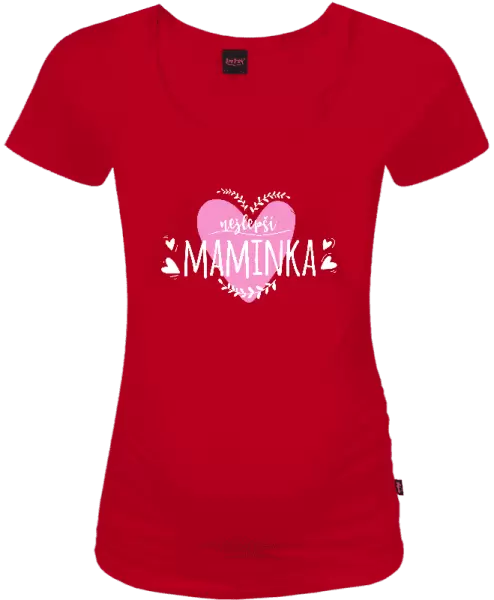 Těhotenské tričko Nejlepší maminka