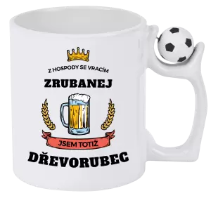 Hrnek Z hospody se vracím - Dřevorubec