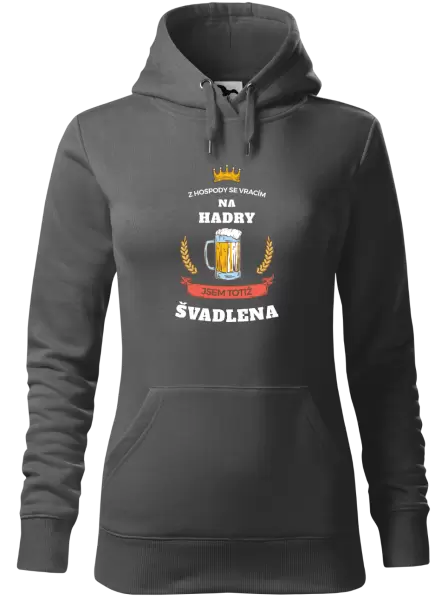 Dámská mikina Z hospody se vracím - Švadlena