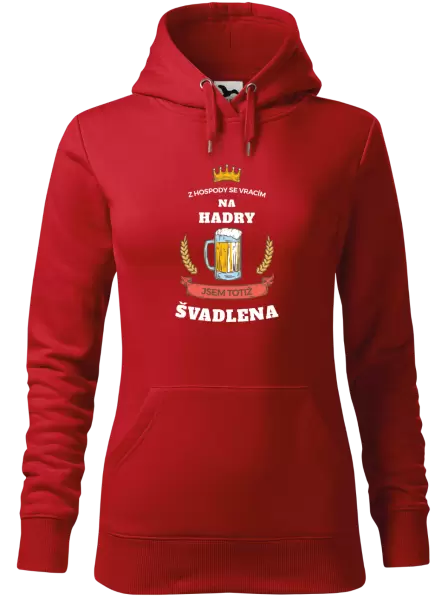 Dámská mikina Z hospody se vracím - Švadlena