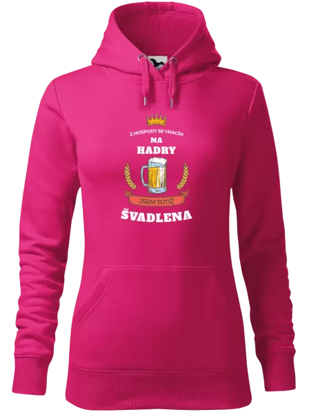 Dámská mikina Z hospody se vracím - Švadlena
