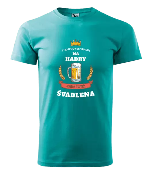 Pánské tričko Z hospody se vracím - Švadlena