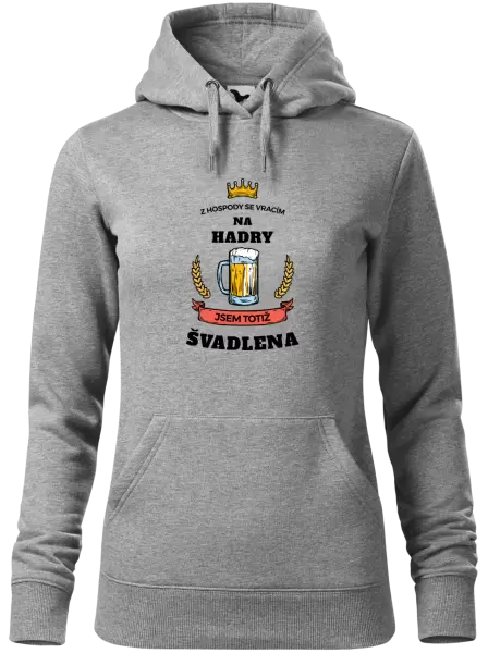 Dámská mikina Z hospody se vracím - Švadlena