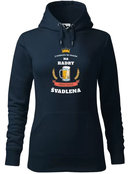 Dámská mikina Z hospody se vracím - Švadlena