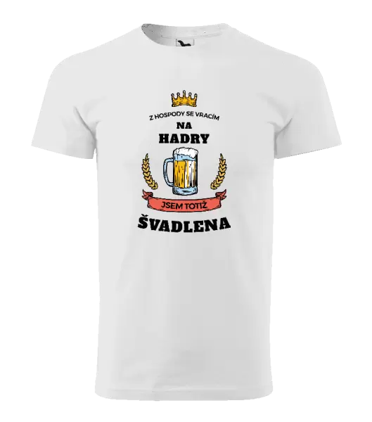 Pánské tričko Z hospody se vracím - Švadlena