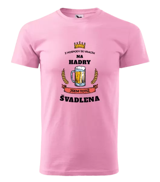 Pánské tričko Z hospody se vracím - Švadlena
