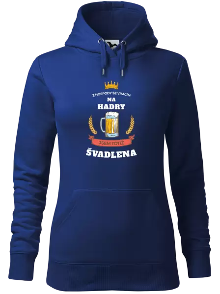 Dámská mikina Z hospody se vracím - Švadlena