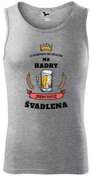 Pánské tílko Z hospody se vracím - Švadlena