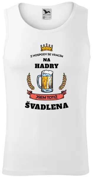 Pánské tílko Z hospody se vracím - Švadlena
