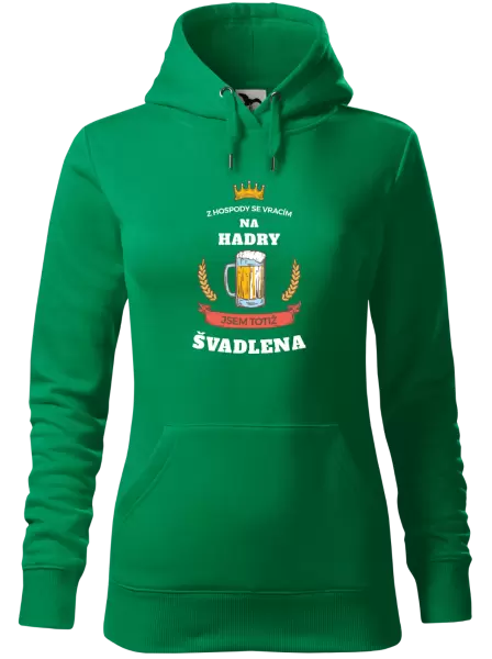 Dámská mikina Z hospody se vracím - Švadlena