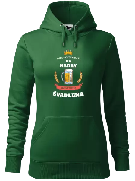 Dámská mikina Z hospody se vracím - Švadlena