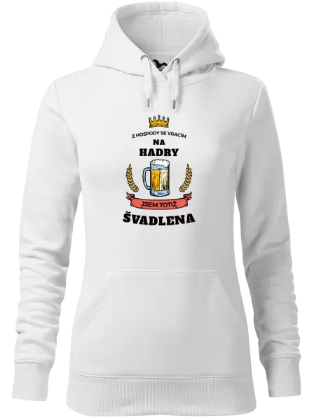 Dámská mikina Z hospody se vracím - Švadlena