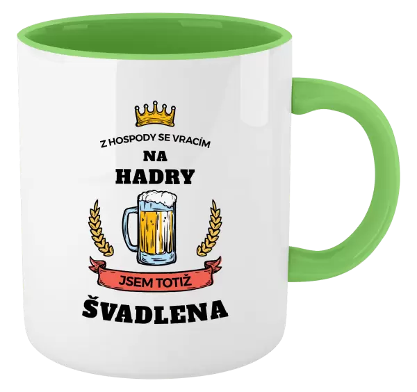 Hrnek Z hospody se vracím - Švadlena