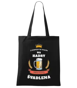 Látková taška Z hospody se vracím - Švadlena