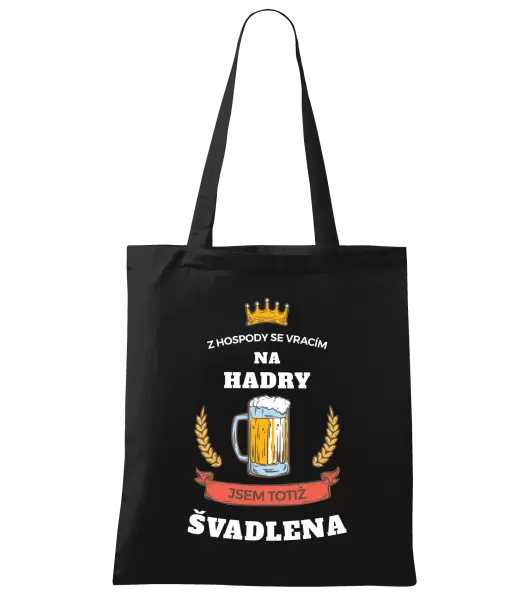 Látková taška Z hospody se vracím - Švadlena