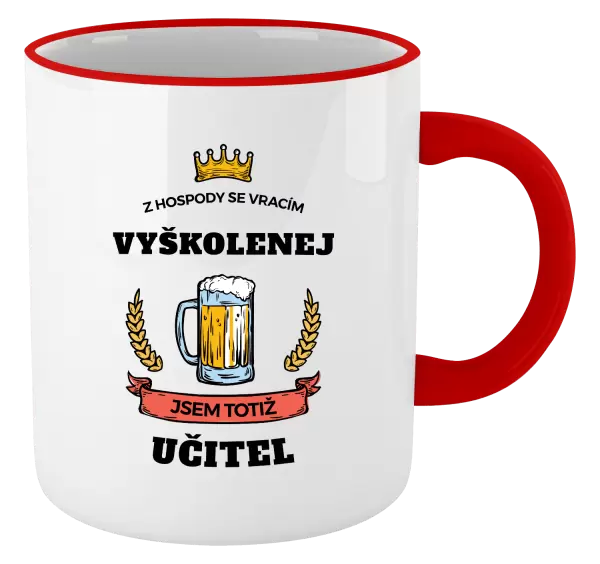 Hrnek Z hospody se vracím - Učitel