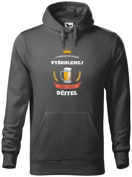 Pánská mikina Z hospody se vracím - Učitel