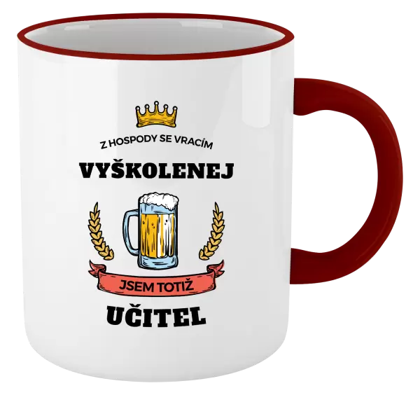 Hrnek Z hospody se vracím - Učitel