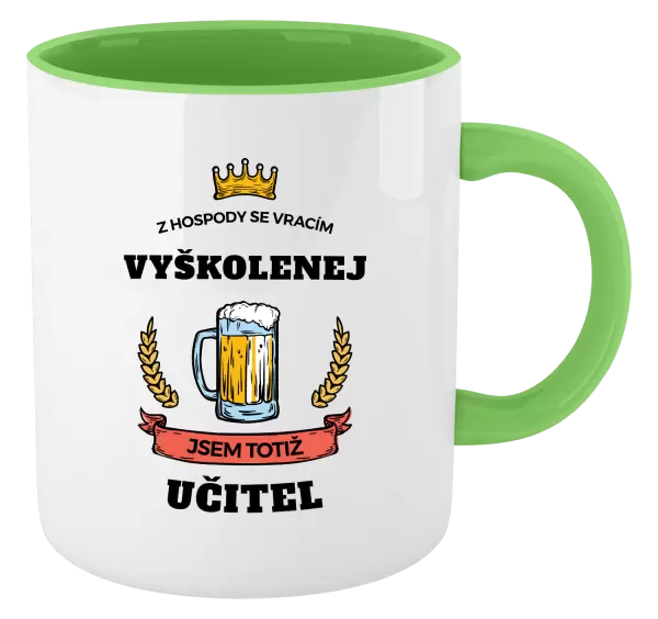 Hrnek Z hospody se vracím - Učitel