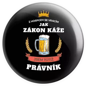 Placka Z hospody se vracím - Právník