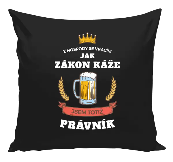 Polštář Z hospody se vracím - Právník