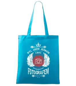 Látková taška Byl jsem jedním z davu, ale pak jsem se stal fotografem