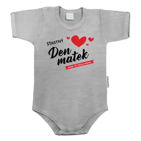 Dětské body Šťastný den matek - mám tě ráda mami