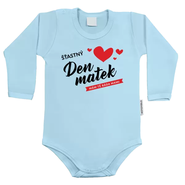 Dětské body Šťastný den matek - mám tě ráda mami