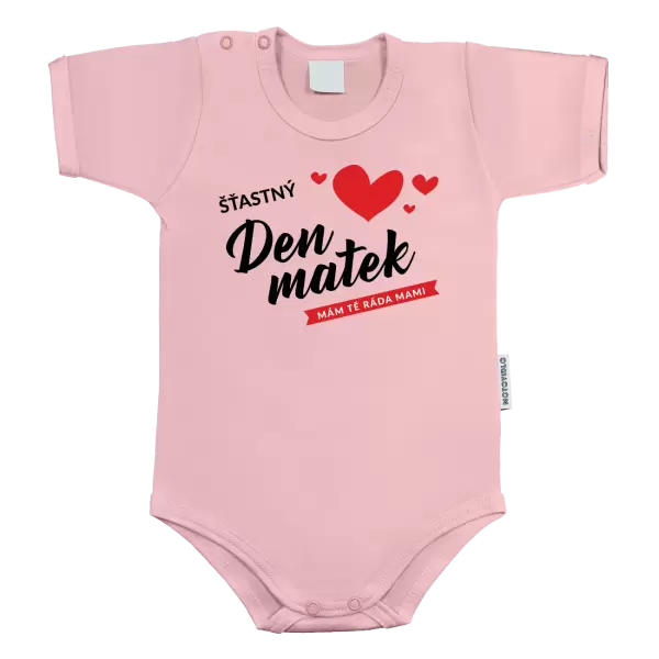 Dětské body Šťastný den matek - mám tě ráda mami