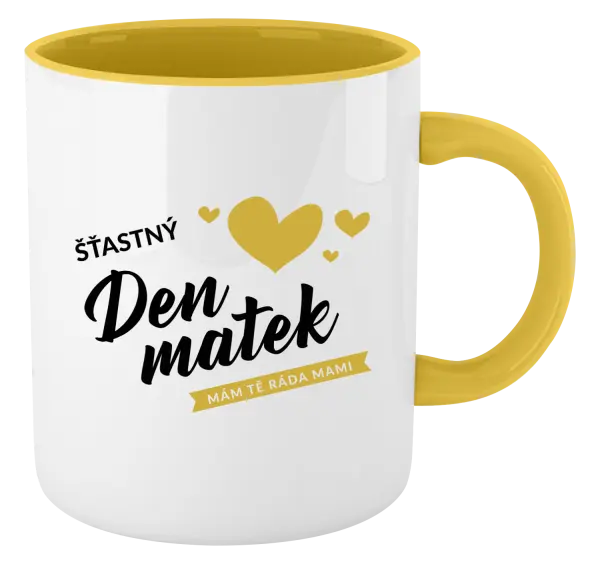 Hrnek Šťastný den matek - mám tě ráda mami