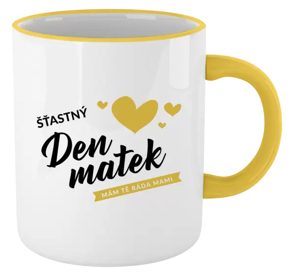 Hrnek Šťastný den matek - mám tě ráda mami
