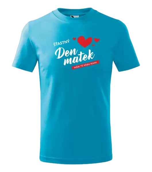 Dětské tričko Šťastný den matek - mám tě ráda mami