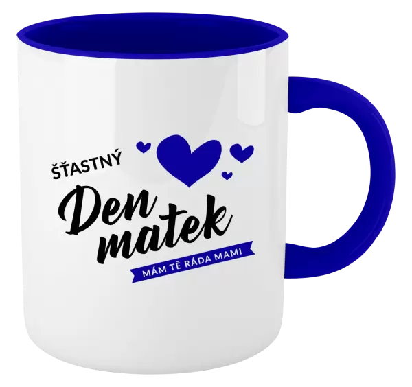 Hrnek Šťastný den matek - mám tě ráda mami