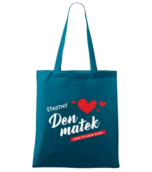 Látková taška Šťastný den matek - mám tě ráda mami