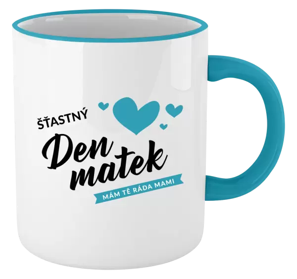 Hrnek Šťastný den matek - mám tě ráda mami