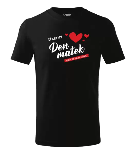 Dětské tričko Šťastný den matek - mám tě ráda mami